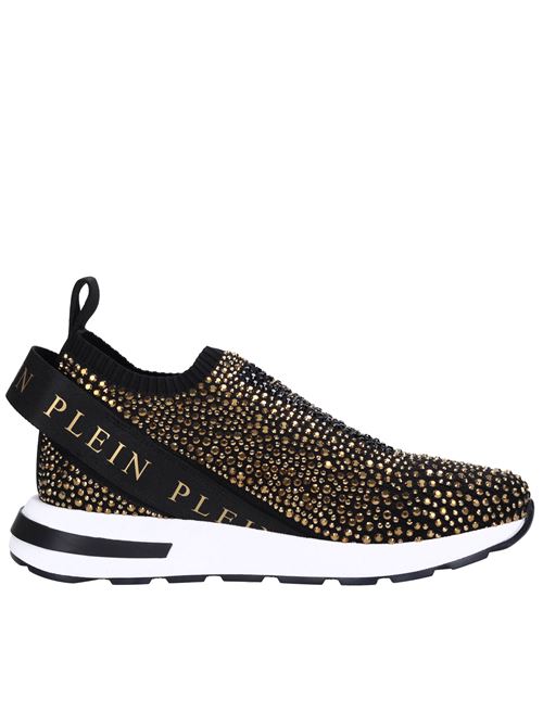 Sneakers in tessuto e strass PHILIPP PLEIN | 78997 TOMAIANERO-ORO